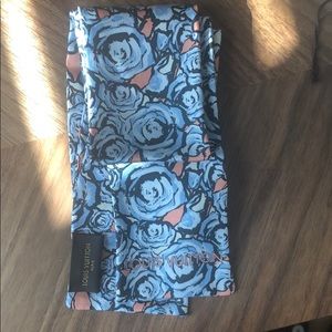 Louis Vuitton bleu ciel rock’n’roses silk scarf